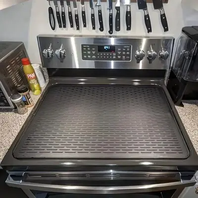 Heat Resistant Silicone Oven Mat, 1 Count Multifunctional Non-slip Drying Kitchen Pot Stove Mat, Kitchen Accessories for Home...