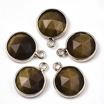 Natural Tiger Eye Charms