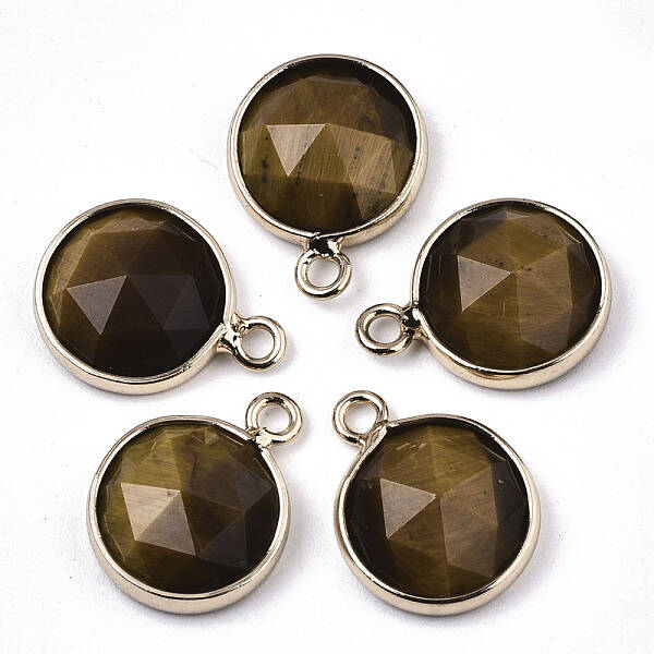 Natural Tiger Eye Charms