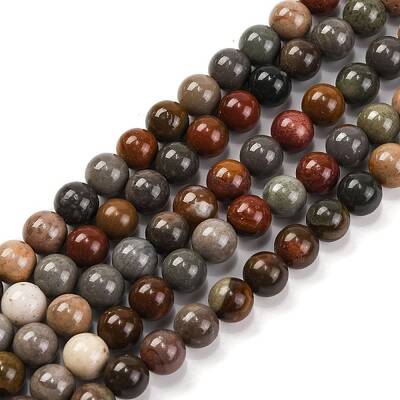 Natural Picture Jasper Beads Strands