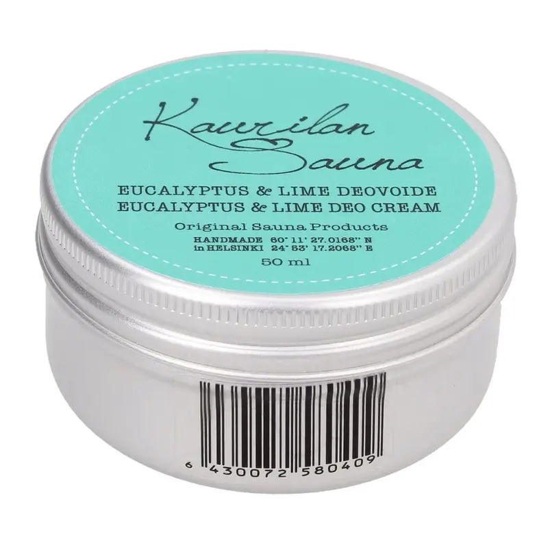 Kaurilan sauna Vegan Deodorant Cream Eucalyptus and Lime (50 ml)