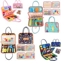 Busy Board Montessori Toy, 1 Count Preschool Activities For Learning Fine Motor Skills, Educational Toy For Boys Girls