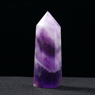 Tower Natural Amethyst Display Decoration