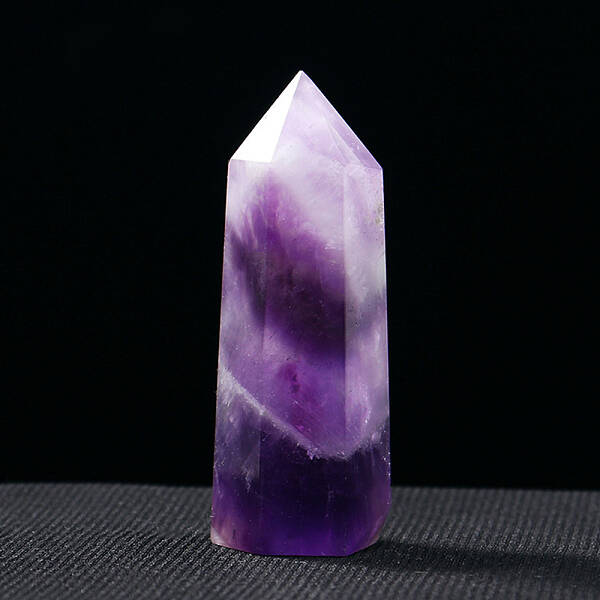 Tower Natural Amethyst Display Decoration