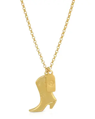 Ballenger Boot Necklace | Metal Color: Gold