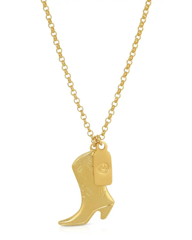 Ballenger Boot Necklace | Metal Color: Gold