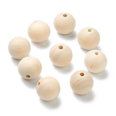 Natural Unfinished Wood Beads