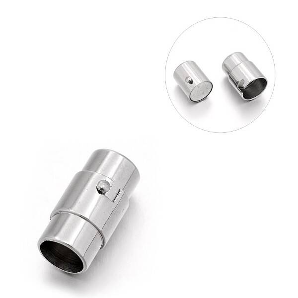 Tarnish Resistant Smooth 304 Stainless Steel Column Locking Tube Magnetic Clasps