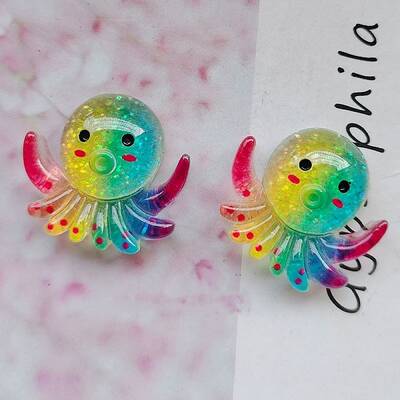 Marine Organism Theme Resin Cabochons
