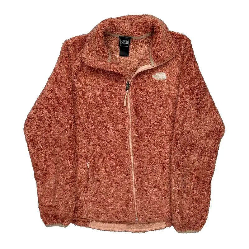 The North Face Fleece Jacket - Medium Orange Polyester