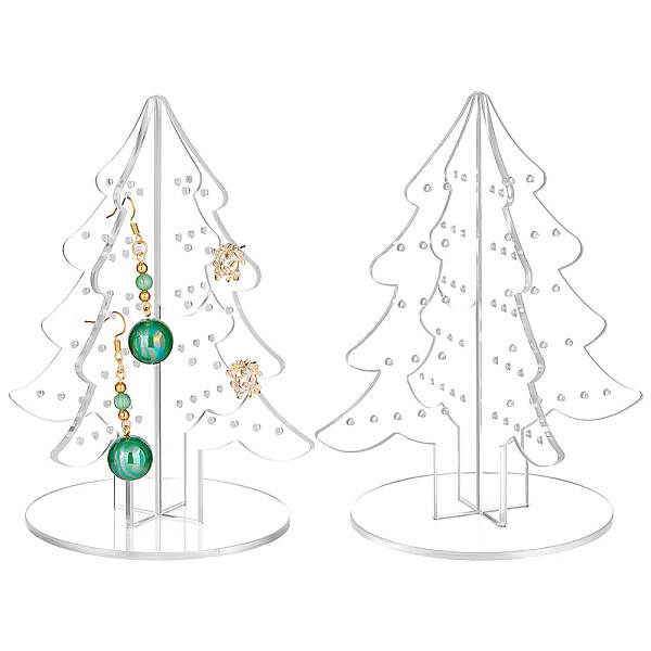 Christmas Tree Acrylic Earring Display Stands