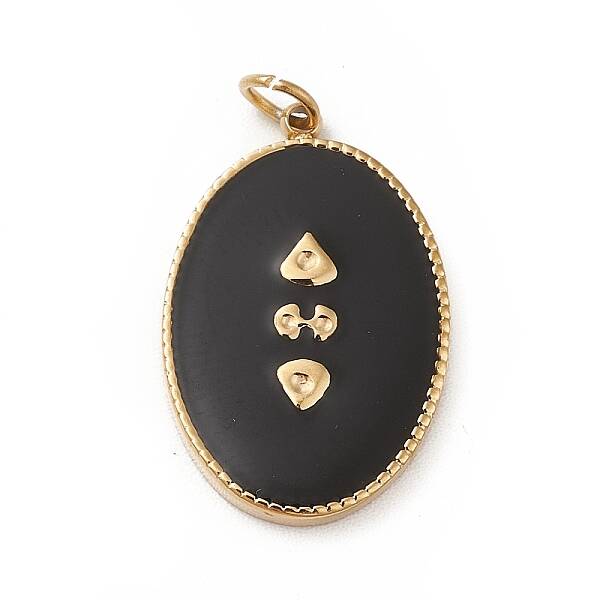 Ion Plating(IP) 304 Stainless Steel Enamel Pendants