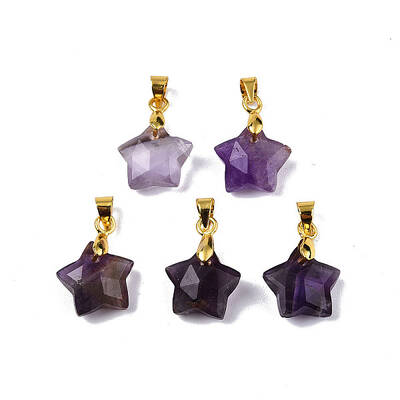 Natural Amethyst Charms