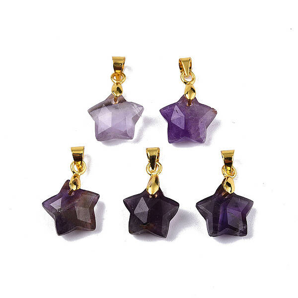 Natural Amethyst Charms