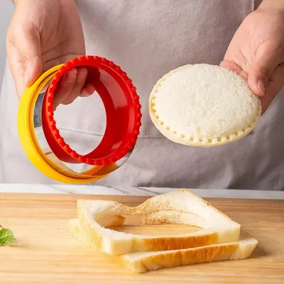 1 Piece Stainless Steel Diy Bread Cutting Mould, Pocket Sandwich Cutter, Sandwich Cutting Die, Stencil For Bread & Toast, San...