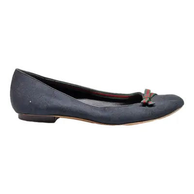 GUCCI Ballet Shoes Black Synthetic Womens UK 6