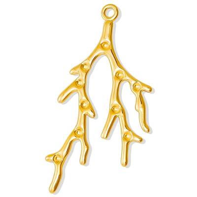 304 Stainless Steel Branch Pendant Rhinestone Settings