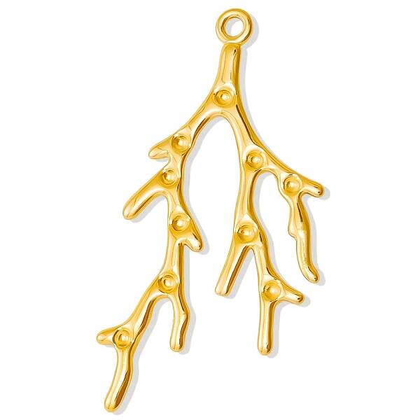 304 Stainless Steel Branch Pendant Rhinestone Settings