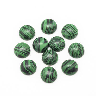 Synthetic Malachite Cabochons
