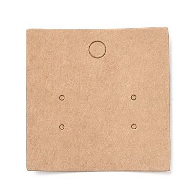 Blank Kraft Paper Earring Display Cards