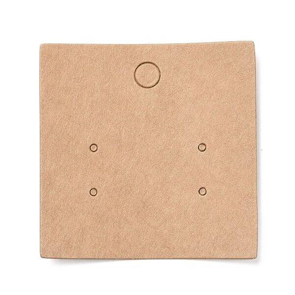 Blank Kraft Paper Earring Display Cards