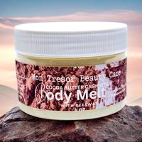 Mon Tresor Beauty Care Cocoa Butter Cashmere Body Melt 4 oz - Rich, Creamy Texture, Moisturizing & Hydrating, Smooth Blend fo...