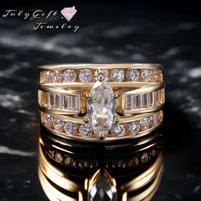 Elegant Princess Ring Versatile Engagement, Promise, and Wedding Ring for Women & Girls, Includes Gift Box