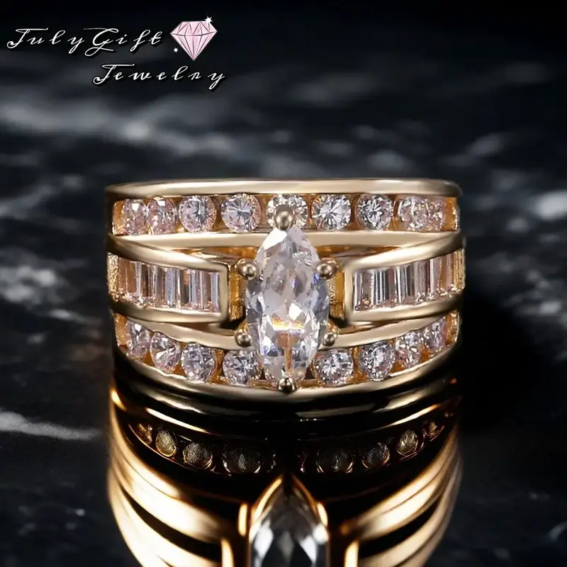 Elegant Princess Ring Versatile Engagement, Promise, and Wedding Ring for Women & Girls, Includes Gift Box