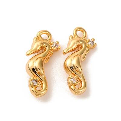 Brass Micro Pave Cubic Zirconia Pendants