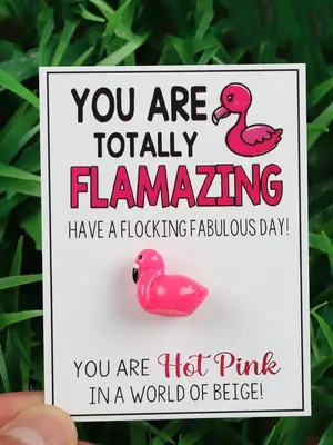 Cute Flamingo Design Miniature Gift, Adorable Mini Gift, Fashion Accessories for Girls