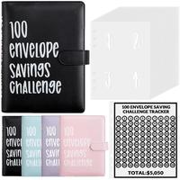 100 Envelope Challenge Binder Piggy Bank |Easy and fun way to save $5050 - Savings Challenge Binder