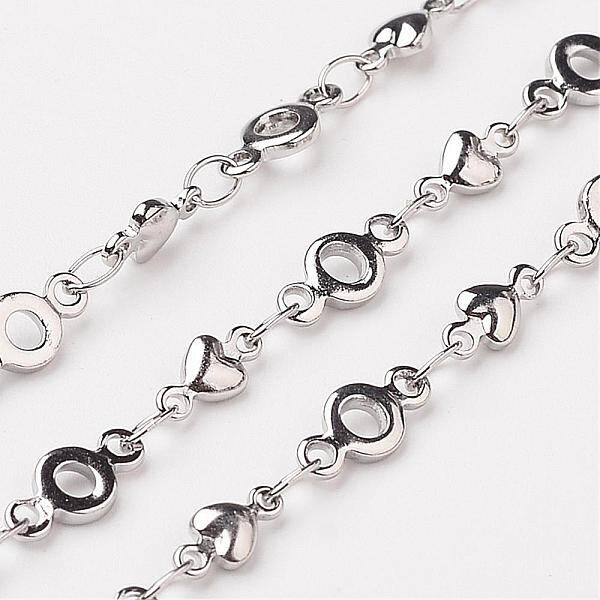 Tarnish Resistant 304 Stainless Steel Heart Chains