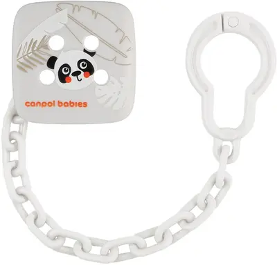 Canpol babies BabiesBoo Soothers Holder Panda Pacifier Chain