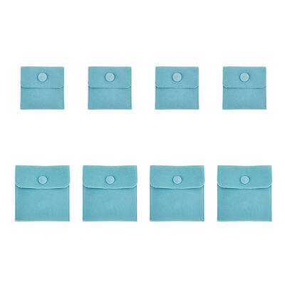 8Pcs 2 Style Square Velvet Jewelry Bags
