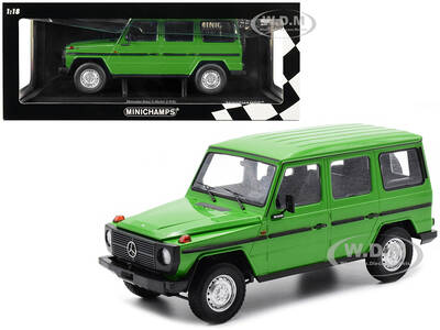 1980 Mercedes-Benz G-Model (LWB) Green with Black Stripes Limited Edition to 402 pieces Worldwide 1/18 Diecast Model Car by M...
