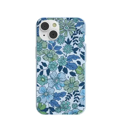 Powder Blue Liberty Florals iPhone 14/16e Case