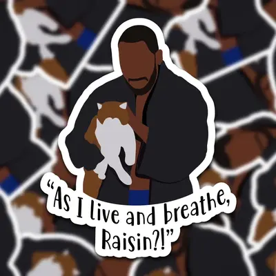 Winston As I Live and Breathe Raisin?! Sticker