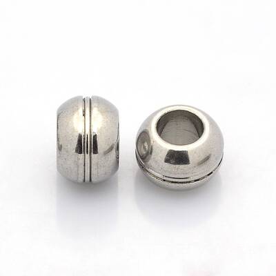 Tarnish Resistant Rondelle 201 Stainless Steel Beads