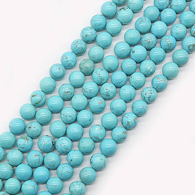 Synthetic Green Turquoise Beads Strands