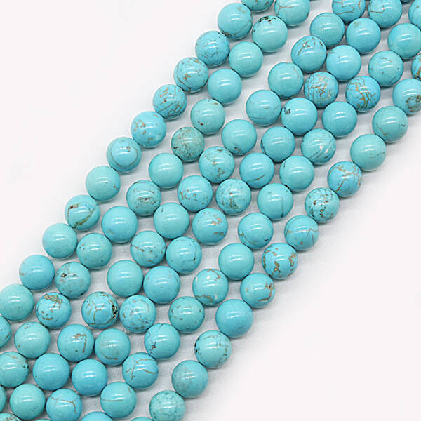 Synthetic Green Turquoise Beads Strands
