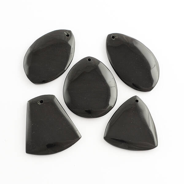 Natural Obsidian Pendants