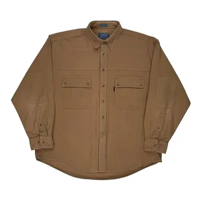 Pendleton Shirt - XL Brown Cotton