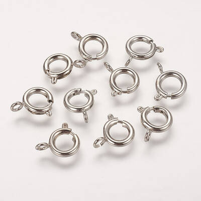 Brass Spring Ring Clasps