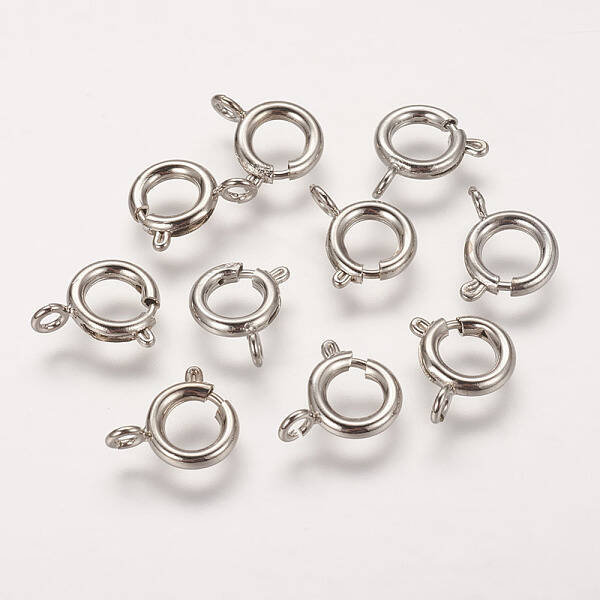 Brass Spring Ring Clasps
