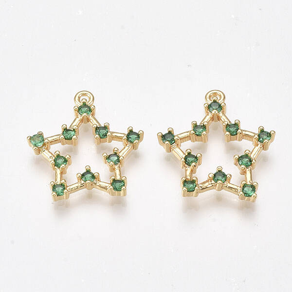 Brass Cubic Zirconia Pendants