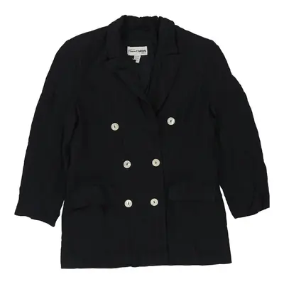 Pierre Cardin Coat - Small Black Wool | Size: small