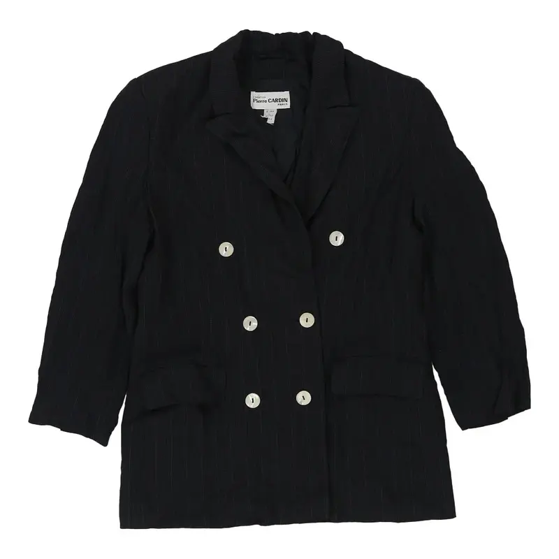 Pierre Cardin Coat - Small Black Wool | Size: small