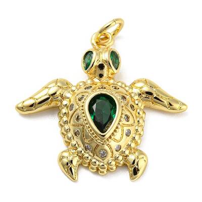 Rack Plating Brass Cubic Zirconia Pendants