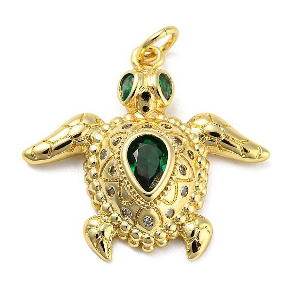 Rack Plating Brass Cubic Zirconia Pendants