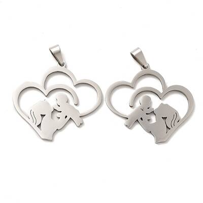 Non-Tarnish Mother's Day 201 Stainless Steel Pendants